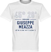 Inter Milan Giuseppe Meazza CoÃ¶rdinaten T-Shirt - Wit - XL