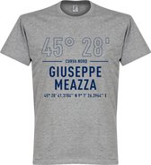 Inter Milan Giuseppe Meazza CoÃ¶rdinaten T-Shirt - Grijs - M