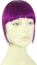 Remy Human Hair Clip-in Pony purple - paars