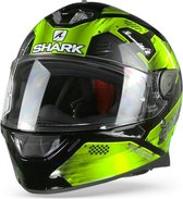Shark Skwal 2 Venger Zwart Geel Zwart KYK Integraalhelm - Motorhelm -  Maat S