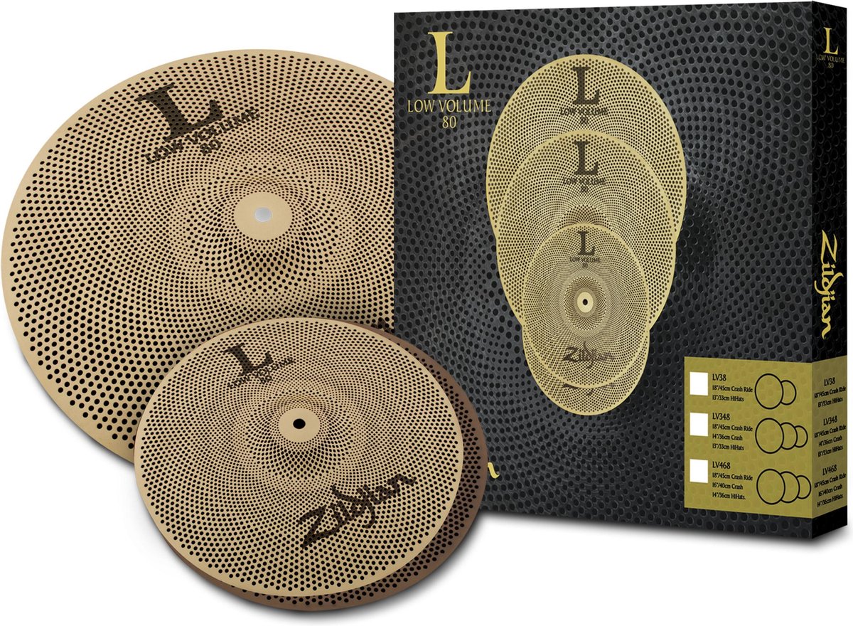 Zildjian L80 Low Volume 38 Box Set - Bekken set