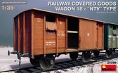 Miniart - Railway Covered Goods Wagon 18 T Ntv (Min35288) - modelbouwsets, hobbybouwspeelgoed voor kinderen, modelverf en accessoires