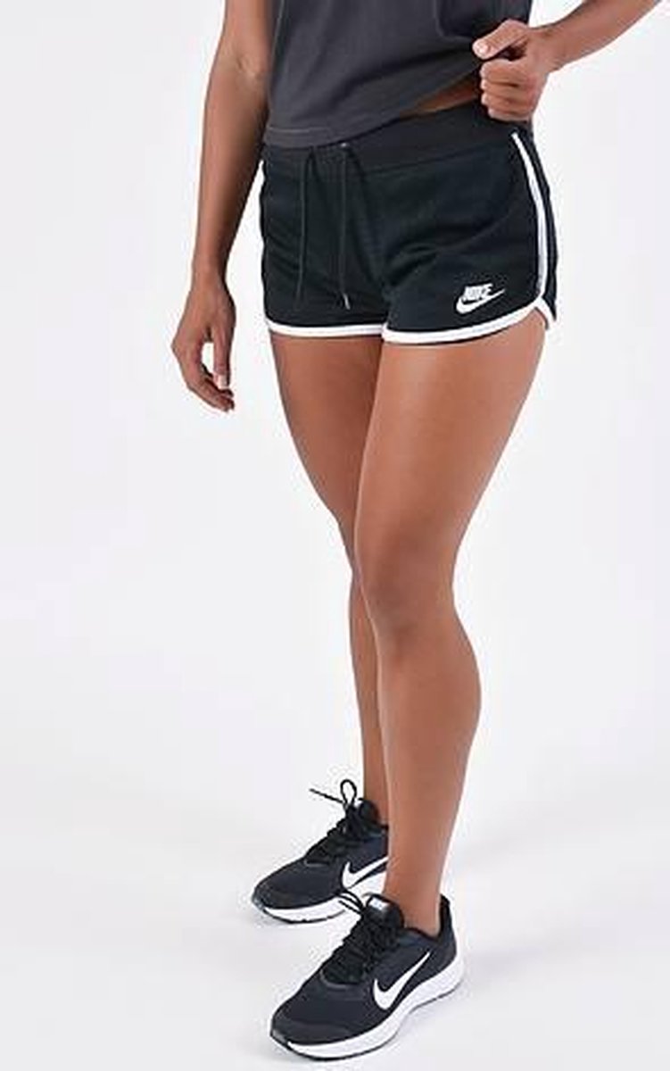 Nike Sportwear Heritage short dames zwart/wit " | bol.com