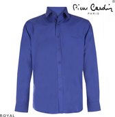 Pierre Cardin - Heren Overhemd - Stretch - Blauw