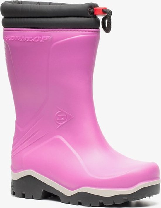 Foto: Dunlop blizzard kinder sneeuw regenlaarzen roze 100 stof en waterdicht maat 28 snowboots