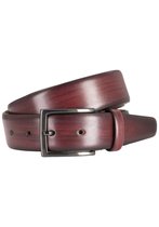 Leren heren riem - bordeaux business-casual