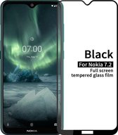 Full-Cover Tempered Glass - Geschikt voor Nokia 6.2 / 7.2 Screen Protector - Zwart