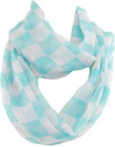 Sjaal van sjaal 50 x 70 cm; gemaakt van 100% viscose. Blauw 50 x 70 cm