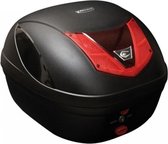 CooCase Vivo kwaliteits Topkoffer Bagage Motor Scooter Koffer 28 liter + slede + reflector, makkelijke montage