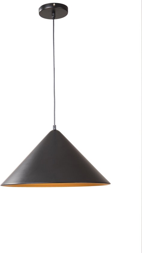 Hanglamp Zwart met Gouden Binnenkant - Scaldare Orvinio