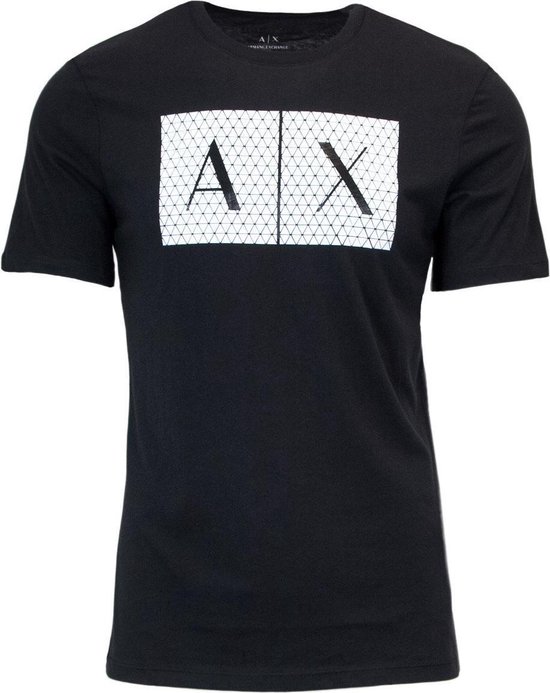 Armani Exchange 8nztck_z8h4z T-shirt Met Korte Mouwen En V-hals Zwart XS Man