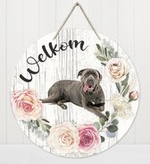 Welkom - cane corso | Muurdecoratie - Bordje Hond