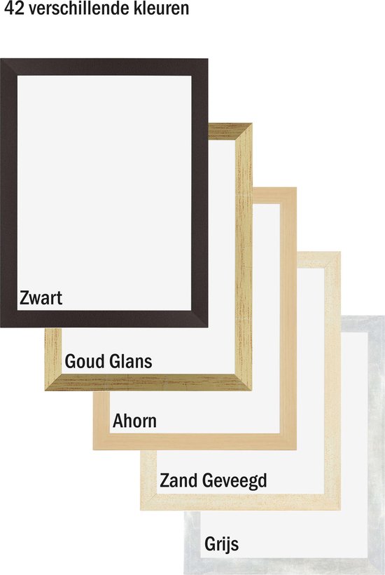 Cadre Photo Mura Your Decoration - 25x25cm - Grain de Bois Zwart