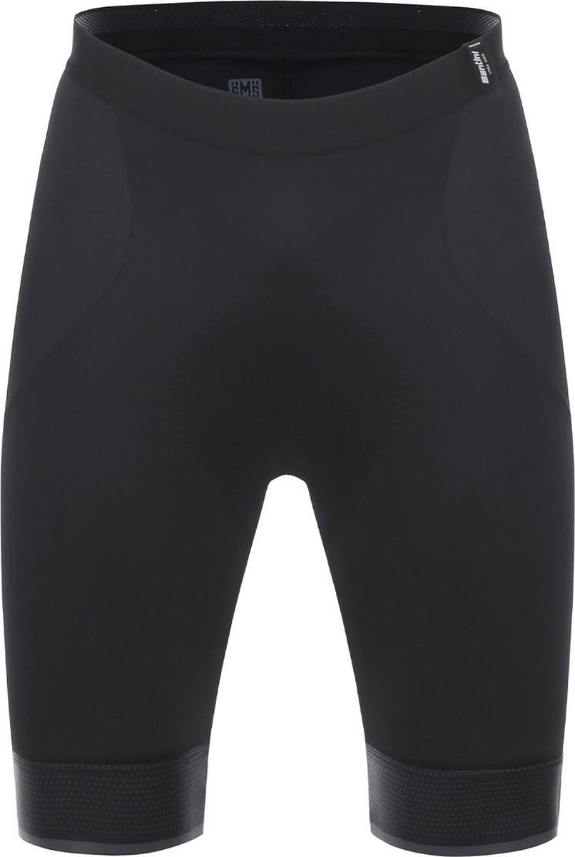 Santini Fietsbroek kort zonder bretels Heren - Karma Delta - Bibless Shorts GitEvo padding  Black - XL