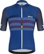 Santini Fietsshirt korte mouwen Heren Blauw - Chambery 1989 S/S Jersey - Uci Grandi Campioni - 3XL