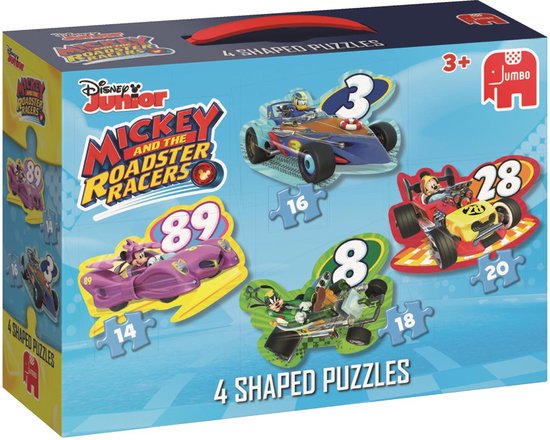 Immoraliteit alias JEP Mickey Mouse Roadster Racers 4in1 Vormpuzzel | bol.com