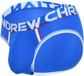 Andrew Christian CoolFlex Active Modal Brief w/ Show-It Blauw - MAAT S - Heren Ondergoed - Slip voor Man - Mannen Slip