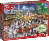Falcon puzzel The Christmas Carousel - Legpuzzel - 2 x 1000 stukjes