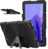 Hoes Geschikt voor Samsung Galaxy Tab A7 Hose - (2020/2022) - Extreme protectie Army Backcover 10.4 - Zwart