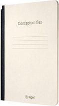 Sigel - notitieschrift - A4 - Conceptum Flex - chamois - 80 grams papier - geruit - 92 pagina's - softcover - SI-CF200