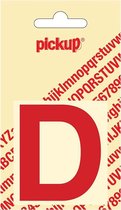 Pickup plakletter Helvetica 60 mm - rood D
