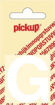 Pickup plakletter Helvetica 40 mm - wit G