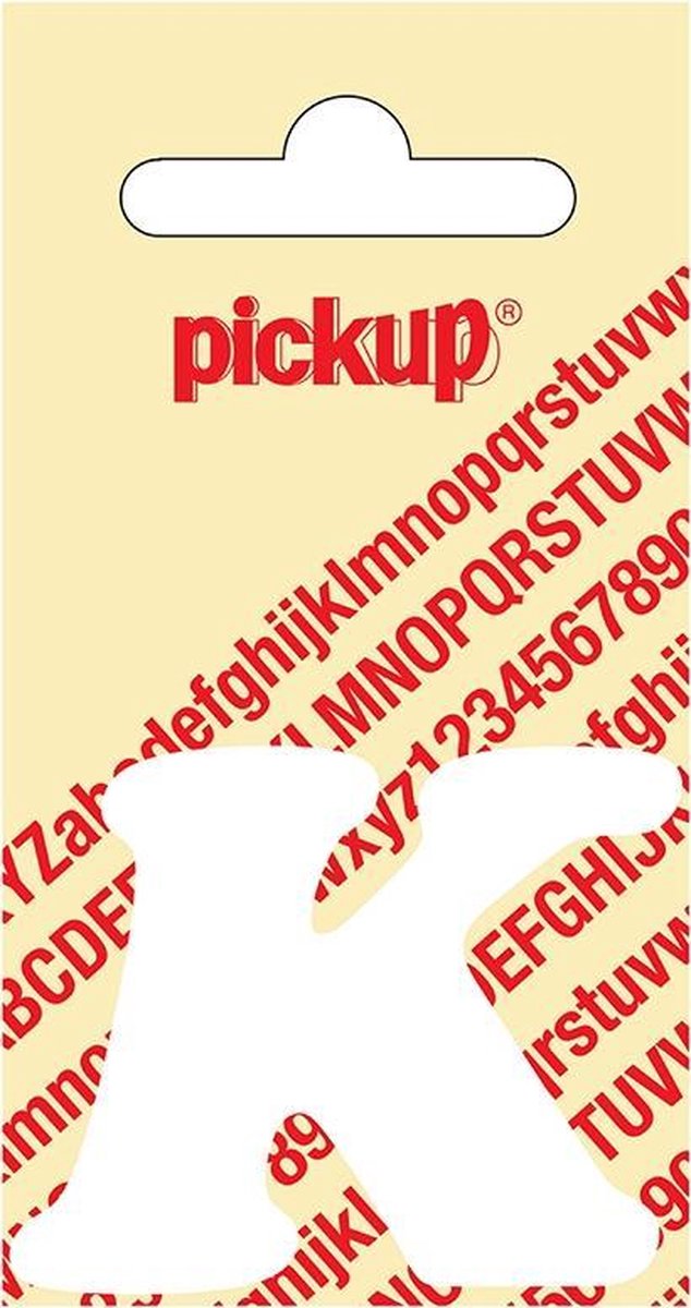 Pickup plakletter CooperBlack 40 mm - wit K