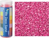 2x busjes fijn decoratie zand/kiezels kleur zalm roze 500 gram - Decoratie zandkorrels mini steentjes 2 tot 6 mm