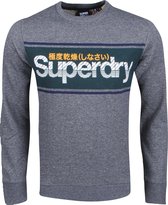Superdry - Heren Sweater - Stripe - Grijs
