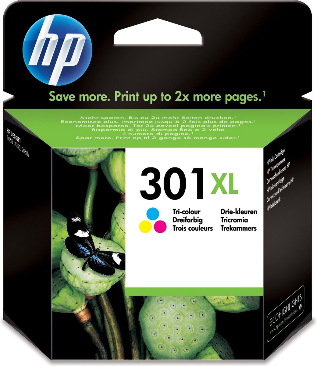 rekenmachine Picknicken uniek HP 301XL - Inktcartridge / Hoge Capaciteit / Kleur | bol.com