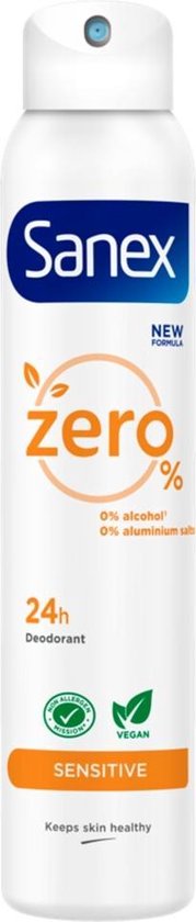 Sanex Deodorant Spray Zero% Sensitive Skin 200 ml
