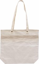 Katoenen ECO vriendelijke boodschappentas/shopper met lange hengsels 38 x 40 cm