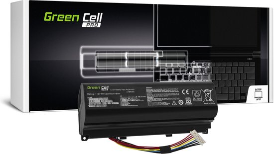 Batteria Pc Portatile Asus Batterie Green Cell Pour ASUS ROG G751 - Compatible A42N1403, 4400mAh, 15V - Haute Performance Et S&eacute;curit&eacute; Batterie A42N1403 Compatible