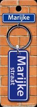 Paper Dreams Sleutelhanger Straatnaam Marijke 9 Cm Staal Blauw