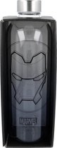 LARGE GLASS BOTTLE 1030 ML MARVEL IRON MAN