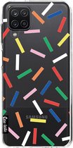 Casetastic Samsung Galaxy A12 (2021) Hoesje - Softcover Hoesje met Design - Sprinkles Print