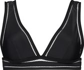Hunkemöller Dames Badmode Triangle bikinitop Maya  - Zwart - maat XL