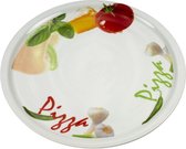 Pizzabord - Tomato Deco - 30cm - Porselein - (set van 3)