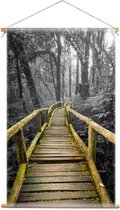 Textiel poster brug avontuur | wanddecoratie natuur - 90x150cm