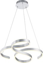 LED Hanglamp - Hangverlichting - Trinon Frinco - 52W - Warm Wit 3000K - Dimbaar - Rond - Mat Grijs - Aluminium