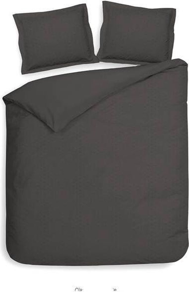 Heckettlane Punto - Dekbedovertrek - Lits-jumeaux - 260x200/220 cm - Dark Gull Grey