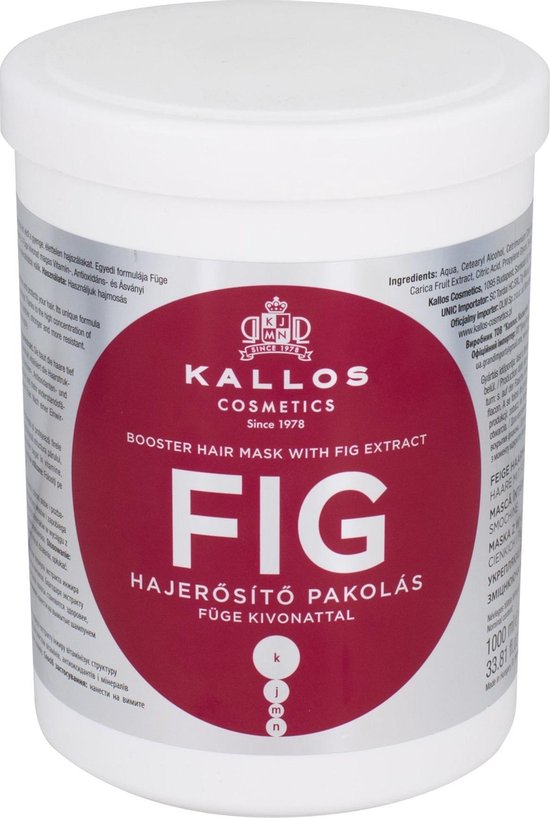 Kallos - Fig Hair Mask ( Weak and Damaged Hair ) - 1000ml