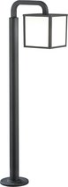 LED Tuinverlichting - Buitenlamp - Trinon Cubirino - Staand - 5W - E27 Fitting - Mat Zwart - Aluminium