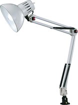 LED Klemlamp - Trinon Tajin - E27 Fitting - Glans Wit - Aluminium