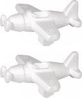 3x stuks piepschuim vormen/figuren vliegtuig 16 cm - Hobby knutselen artikelen voor piloten/stewardessen/kinderen