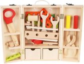 Houten gereedschapskist kinderen - Werkbank speelgoed voor jongens