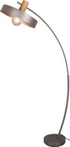 LED Vloerlamp - Trion Giyon - E27 Fitting - Rond - Antiek Nikkel - Aluminium - BES LED