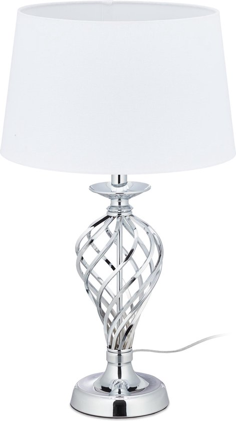 Paragraaf stam Verplicht Relaxdays Touch lamp modern - tafellamp dimbaar - nachtlampje - E27 fitting  -... | bol.com