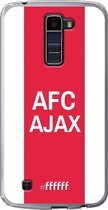 LG K10 (2016) Hoesje Transparant TPU Case - AFC Ajax - met opdruk #ffffff