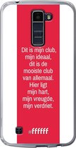 LG K10 (2016) Hoesje Transparant TPU Case - AFC Ajax Dit Is Mijn Club #ffffff